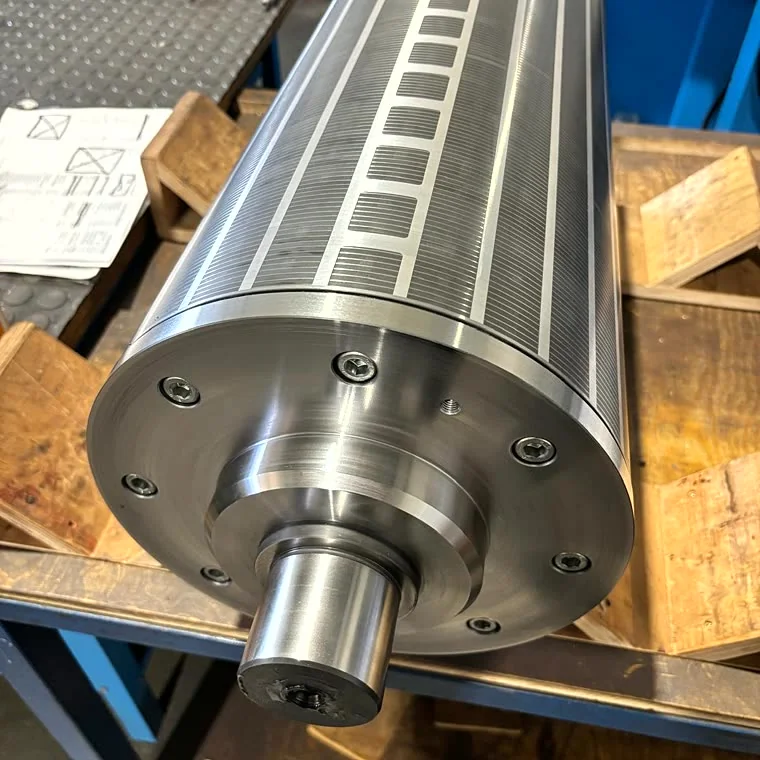 Magnetic cylinder machined in the workshop