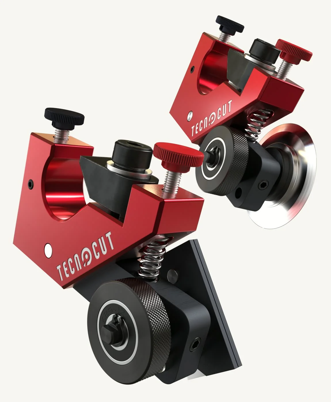 Dos Compact Slitting Unit de Tecnocut con sus cuchillas