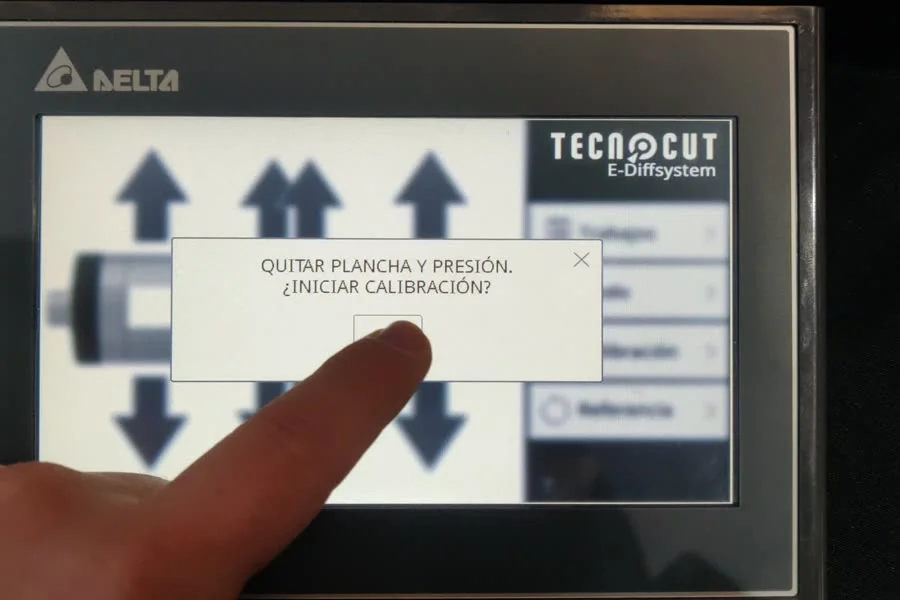 Pantalla táctil del E-Diffsystem