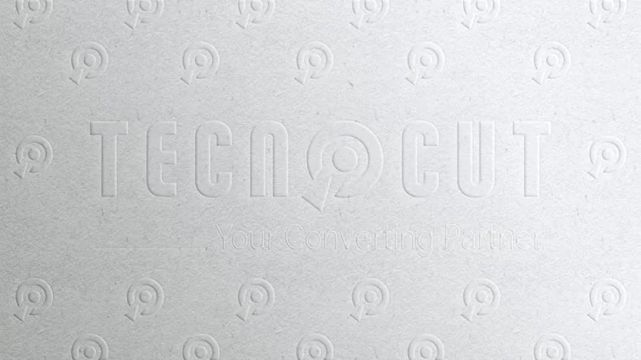 Paper with the Tecnocut logo embossed